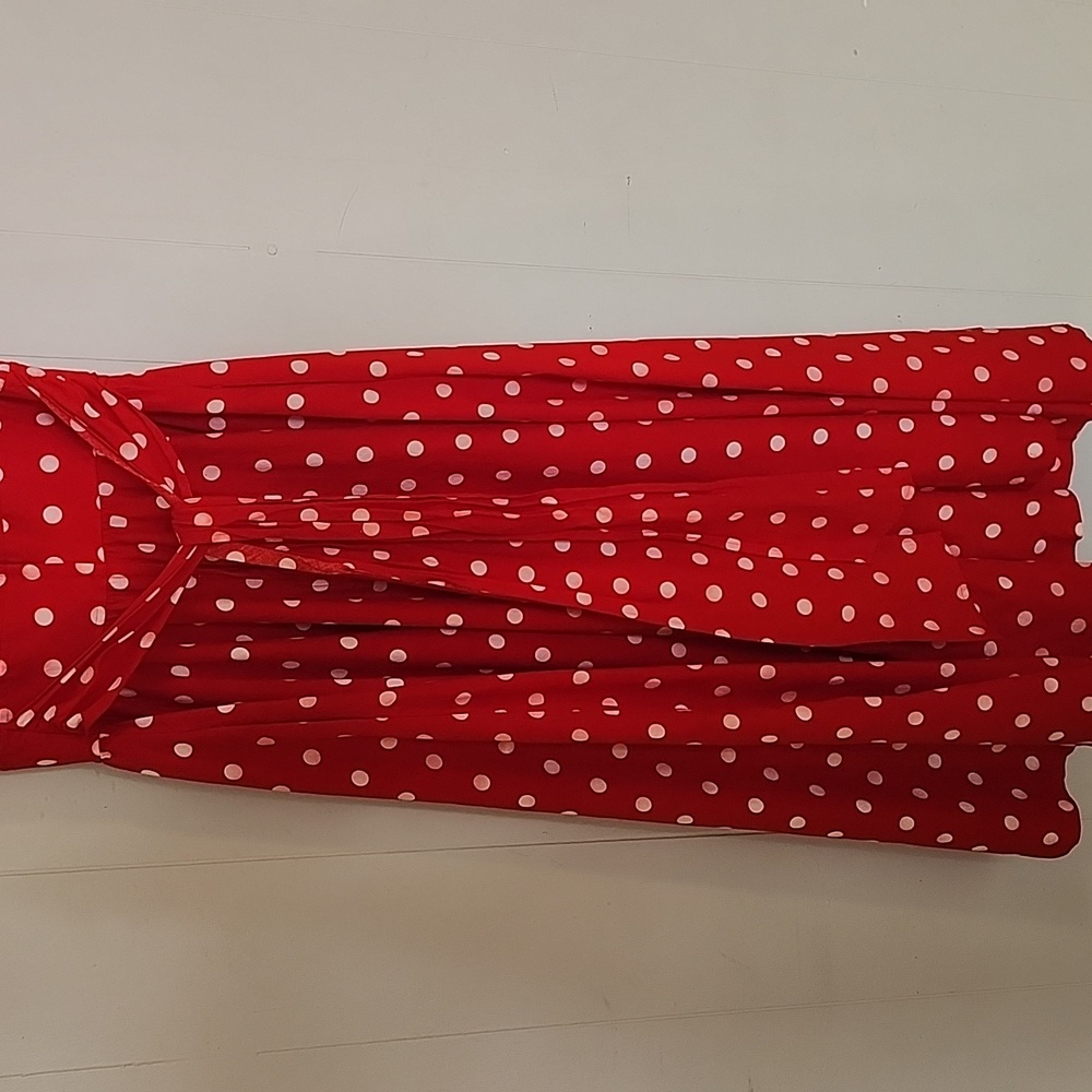 Leslie Lucks Red Polka Dot Dress - Picture 8 of 12